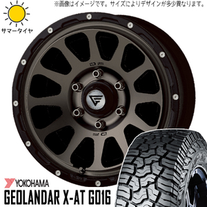 スズキ ジムニーシエラ 225/75R16 Y/H ジオランダー X-AT G016 デルタフォース 16インチ 6.0J -5 5H139.7P サマータイヤ ホイール 4本SET