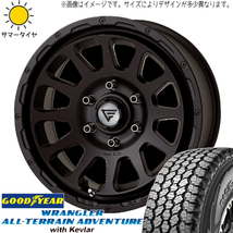 スズキ ジムニーシエラ 225/70R16 GY ラングラー Kevlar デルタフォース 16インチ 6.0J -5 5H139.7P サマータイヤ ホイール 4本SET_画像1