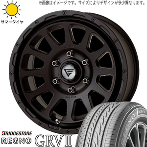 クラウン CX-3 デリカ 215/60R16 ブリヂストン レグノ GRV2 デルタフォース 16インチ 7.0J +35 5H114.3P サマータイヤ ホイール 4本SET