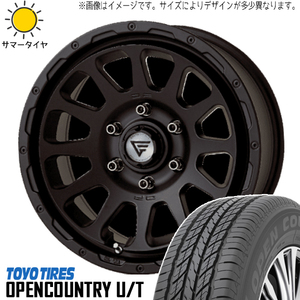 スズキ ジムニーシエラ 215/70R16 TOYO オープンカントリー U/T デルタフォース 16インチ 6.0J -5 5H139.7P サマータイヤ ホイール 4本SET