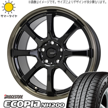 タフト リフトアップ 175/65R15 ブリヂストン エコピア NH200C Gスピード P08 15インチ 4.5J +45 4H100P サマータイヤ ホイール 4本SET_画像1