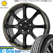 デリカ アウトランダー 225/70R16 グッドイヤー HP01 Gスピード P08 16インチ 6.5J +40 5H114.3P サマータイヤ ホイール 4本SET_画像1