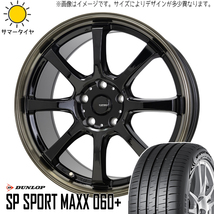 セレナ シビック 215/45R17 ダンロップ スポーツマックス060 Gスピード P08 17インチ 7.0J +48 5H114.3P サマータイヤ ホイール 4本SET_画像1