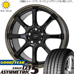 ヴォクシー ノア 205/50R17 グッドイヤー アシンメトリック5 Gスピード P08 17インチ 7.0J +55 5H114.3P サマータイヤ ホイール 4本SET