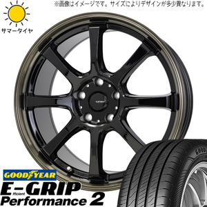 XV フォレスター SH 225/50R18 グッドイヤー パフォーマンス2 Gスピード P08 18インチ 7.0J +48 5H100P サマータイヤ ホイール 4本SET