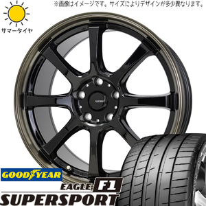 カムリ クラウン 225/45R18 グッドイヤー スーパースポーツ Gスピード P08 18インチ 7.0J +38 5H114.3P サマータイヤ ホイール 4本SET