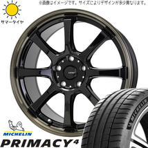 アウトランダー デリカ 225/55R18 ミシュラン プライマシー4 Gスピード P08 18インチ 7.0J +38 5H114.3P サマータイヤ ホイール 4本SET_画像1