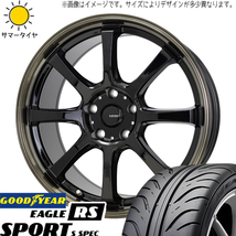 セレナ シビック 225/40R18 グッドイヤー RSSPORT S-SPEC Gスピード P08 18インチ 7.0J +48 5H114.3P サマータイヤ ホイール 4本SET_画像1