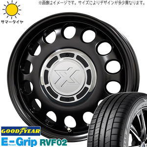 プロボックス サクシード 195/65R15 GY RVF02 クロスブラッド スティール 15インチ 6.0J +32 4H100P サマータイヤ ホイール 4本SET