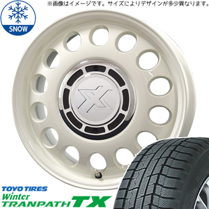 タンク ルーミー トール 165/65R14 TOYO トランパス TX スティール 14インチ 5.0J +30 4H100P スタッドレスタイヤ ホイール 4本SET