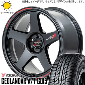 ハイエース 215/70R16 ヨコハマタイヤ ジオランダー A/T G015 MID RMP TR50 16インチ 6.5J +38 6H139.7P サマータイヤ ホイール 4本SET