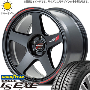 86 プリウス BRZ 225/40R18 グッドイヤー EAGLE LS EXE MID RMP TR50 18インチ 7.5J +48 5H100P サマータイヤ ホイール 4本SET