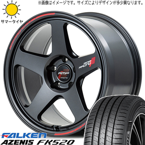 NX ヴァンガード ハリアー 235/55R18 ファルケン FK520 MID RMP TR50 18インチ 8.0J +45 5H114.3P サマータイヤ ホイール 4本SET