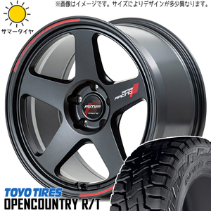 スズキ ジムニー 185/85R16 TOYO オープンカントリー R/T MID RMP TR50 16インチ 5.5J +20 5H139.7P サマータイヤ ホイール 4本SET