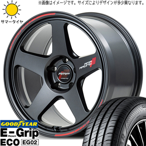 NBOX タント スペーシア 165/55R15 グッドイヤー EG02 MID RMP TR50 15インチ 5.0J +45 4H100P サマータイヤ ホイール 4本SET