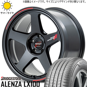 アウトランダー エクストレイル 235/60R18 BS アレンザ LX100 MID RMP TR50 18インチ 8.0J +45 5H114.3P サマータイヤ ホイール 4本SET