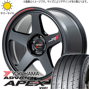 86 プリウス BRZ 225/40R18 ヨコハマタイヤ アドバン V601 MID RMP TR50 18インチ 7.5J +48 5H100P サマータイヤ ホイール 4本SET