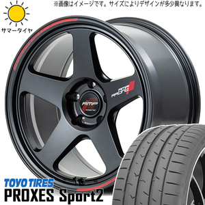 クラウン CX-3 225/45R18 トーヨータイヤ プロクセススポーツ2 MID RMP TR50 18インチ 8.0J +45 5H114.3P サマータイヤ ホイール 4本SET