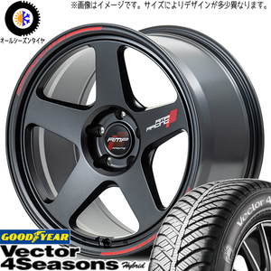 クラウン CX-3 225/45R18 グッドイヤー ベクター HB MID RMP TR50 18インチ 8.0J +45 5H114.3P オールシーズンタイヤ ホイール 4本SET