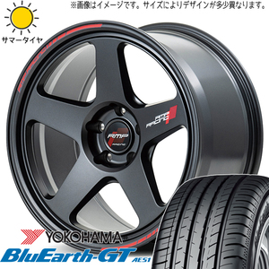 86 スバル BRZ 225/40R18 ヨコハマタイヤ ブルーアースGT AE51 MID RMP TR50 18インチ 8.5J +45 5H100P サマータイヤ ホイール 4本SET