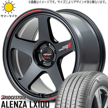 クロスオーバー J50 NJ50 225/55R18 BS アレンザ LX100 MID RMP TR50 18インチ 8.0J +45 5H114.3P サマータイヤ ホイール 4本SET_画像1