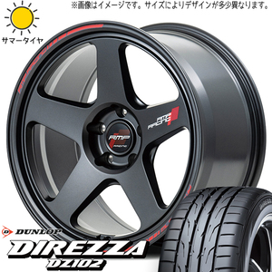 クラウン CX-3 225/45R18 ダンロップ ディレッツァ DZ102 MID RMP TR50 18インチ 8.0J +45 5H114.3P サマータイヤ ホイール 4本SET