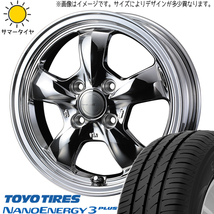 タント NBOX サクラ 155/65R14 トーヨータイヤ ナノエナジー3 グラフト 5S 14インチ 4.5J +45 4H100P サマータイヤ ホイール 4本SET_画像1