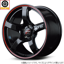 アルミホイール 1本 18インチ RMP Racing R50 ブラック リムレッドライン 18x8.5J +45 5H120P_画像1