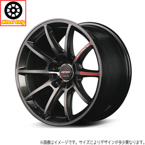 アルミホイール 4本 16インチ R25 ガンメタポリッシュ+BKクリア 16x7.0J +41 4H100P 軽自動車 引っ張り