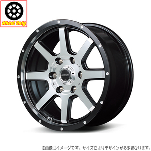 アルミホイール 1本 15インチ WF8 DセミグロスBKリム&ディスクポリッシュ 15x6.0J +33 6H139.7P 200系 ハイエース