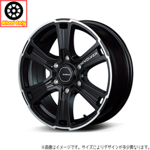 アルミホイール 4本 16インチ SSリボルバー セミグロスBKリボルバーP+ロゴマ 16x6.5J +38 6H139.7P 200系 ハイエース_画像1