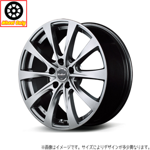 アルミホイール 1本 15インチ F10 メタリックグレー 15×4.5J +45 4H100P 軽自動車 軽トラ 軽バン