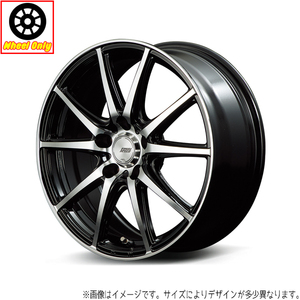 MID ファイナルスピード GR-Γ ホイール ブラックポリッシュ 15インチ×5.5J＋50 4H100 国産車 入数：1台分 (4本)