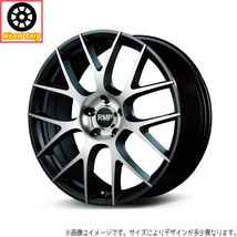 アルミホイール 1本 17インチ 027F セミグロスガンメタ/ポリッシュ 17x7.0J +52 5H112P ゴルフGTI ゴルフR_画像1