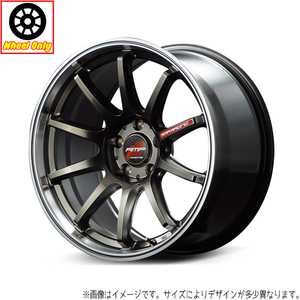 アルミホイール 1本 17インチ R10 レーシングチタンSL/リムポリッシュ 17×7.0J +45 4H100P ヤリス MAZDA2