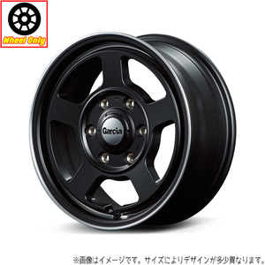 アルミホイール 4本 15インチ シカゴ5 セミグロスBK/ヴァーレイ+フランジP 15x4.5J +45 4H100P タフト ハスラー