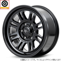 アルミホイール 1本 17インチ NITRO POWER M16 ASSAULT セミグロスブラック 17x8.0J +20 6H139.7P_画像1