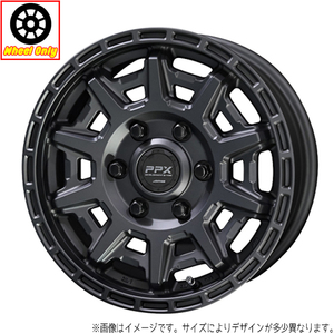 アルミホイール 4本 PPX D10X 1560+33 6-139.7 マットダークガンメタ 15インチ