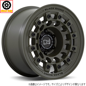 お取り寄せ アルミホイール 4本 17インチ ブラックライノ FUJI OLIVE DRAB GREEN 17X8 +38 5H114.3P