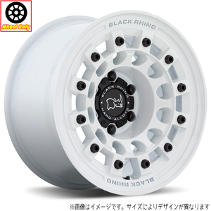 お取り寄せ アルミホイール 4本 17インチ ブラックライノ FUJI GLOSS WHITE 17X8 +38 5H127P