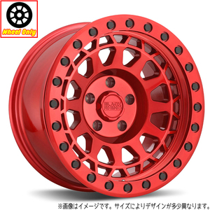 お取り寄せ アルミホイール 4本 17インチ ブラックライノ PRIMM Candy Red w/Black Bolts 17x9 ±0 5H127P