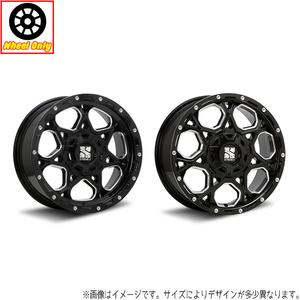 アルミホイール 4本 XTREME-J XJ06 エクストリームジェイ Gloss Black Milled 17インチ 7.5J 5H110/127