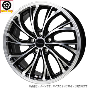 新品 ホイールのみ 1本 17インチ Precious HS-2 メタリックブラックポリッシュ 17x7.0J +48 5H100P