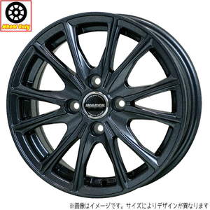 新品 ホイールのみ 4本 14インチ WAREN W05 ガンメタリック(GM) 14x5.5J +38 4H100P