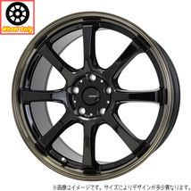 新品 ホイールのみ 1本 12インチ G-Speed P-08 ブラック＆ブロンズクリア(BK/BR) 12x4.0 +43 4H100P_画像1