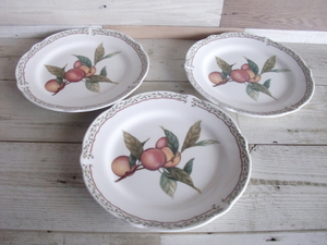 Noritake◆ノリタケ ロイヤルオーチャード 素敵なプレート/皿3枚セット ケーキ皿 パン皿 earthenware ROYAL ORCHARD 日本製 