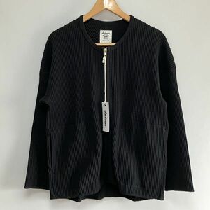 新品未使用/Jackman/WAFFLE ZIP CREW/サイズL/ブラック/日本製/ジャックマン/ワッフル/ジップカーディガン/ワッフルジップクルー