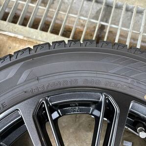 中古品★MILLOUS DF★スタッドレス★185/60R15★ PCD100★5.5J＋42★YOKOHAMA アイスガードIG60★バリ山★製造年2021年20週★の画像8