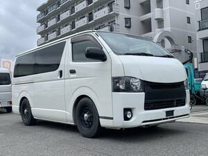 882　H24　HiAce Van　4typeフェィス仕様・ディスプレーAudio・Back camera・ETC・バットフェイス・After-marketWheels・軽油