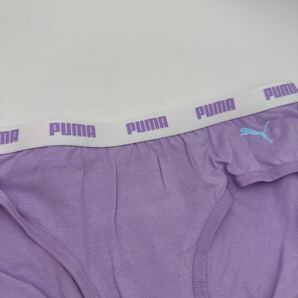 165cm ■ 16歳〜18歳 PUMA ジュニア ビキニ ショーツ  綿95％ ジュニア 紫 ウエストロゴの画像3